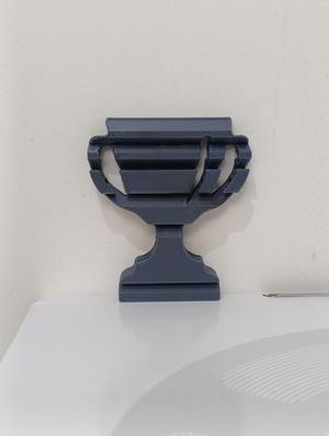 winner cup text flip