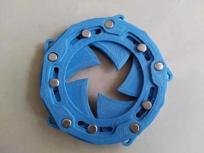 3DPD50B5TY4-B 3d printable rotating shutter five blade