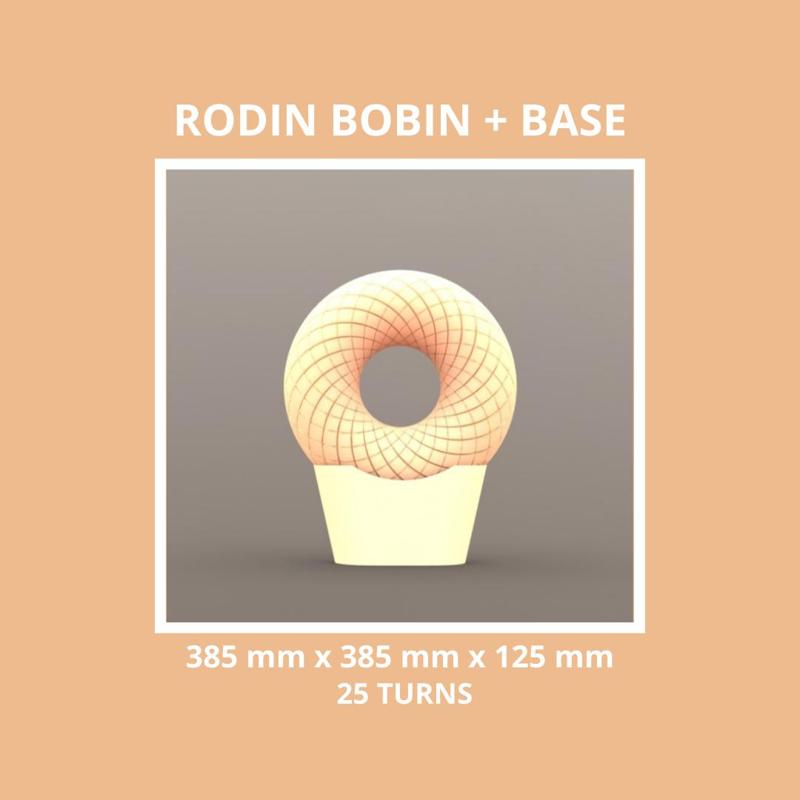 Rodin Pendant Marko Coil Frame Twist Scalar Wave Coil 25 Sizes -  365x365x125 mm