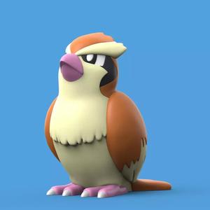 Pokemon Pidgey EASY PRINT NO SUPPORT