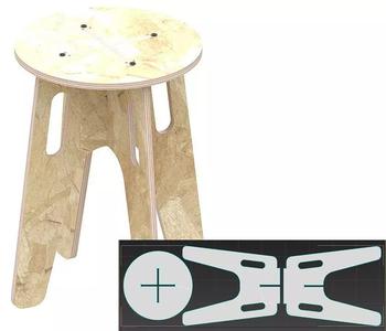Stool MC for CNC router cut