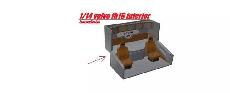 RC VOLVO FH 16 INTERIOR