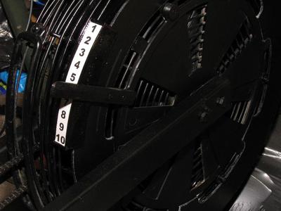 Drag Factor Scale for Concept 2 Model B Rowing Machine