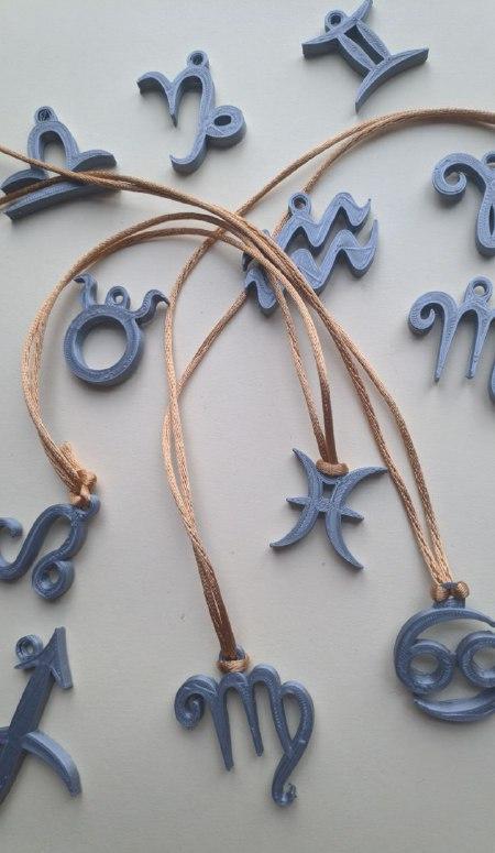 Zodiac Sign Necklace v2 / Zodiac Sign Necklace v2