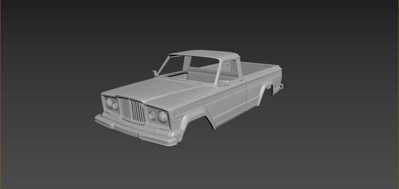 Jeep J10 1963 Body For Print
