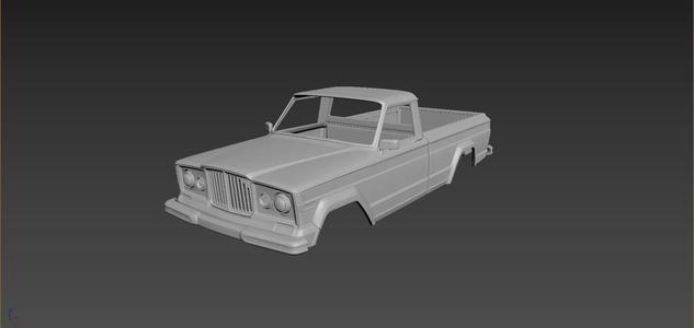 Jeep J10 1963 Body For Print