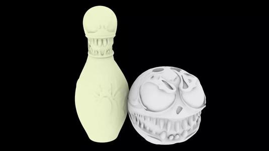 VENOM Bowling Set 3D Printable Model