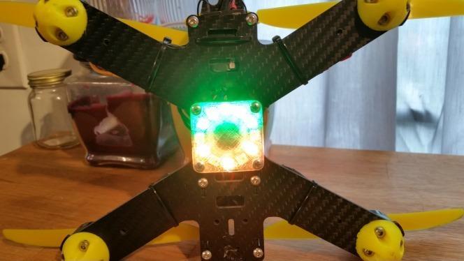 12x Neopixel ring mount for qav210 or any 30.5 x 30.5 bolt pattern