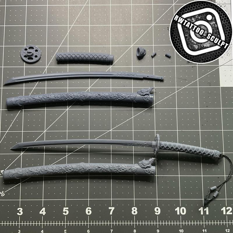 Filigree katana