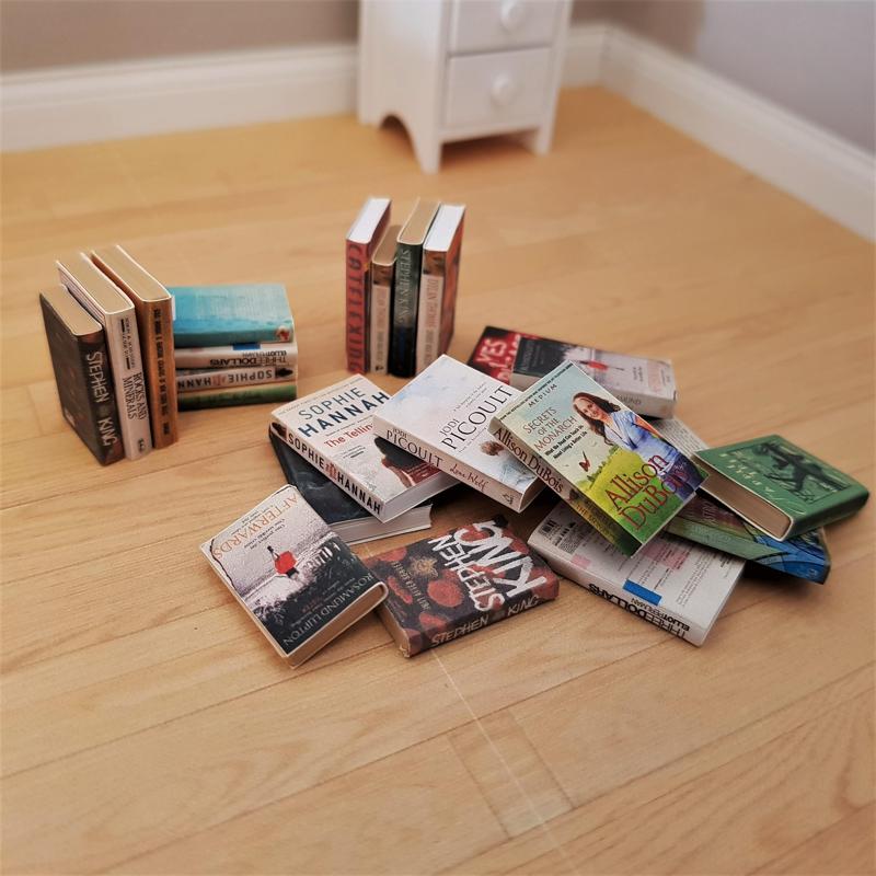 Miniature Book Covers and 3D Printed Book Body - 1/12 scale