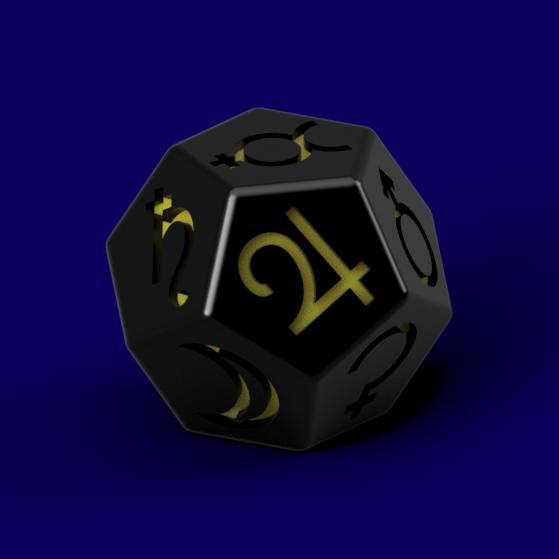 Astrological Dice Tarot Planets