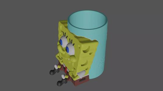 Sponge Bob pen holder