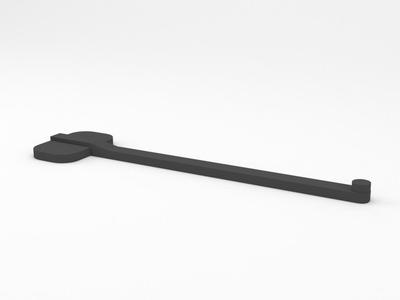 Makeshift charging handle for the B&T MP9 A3 Black GBB airsoft gun
