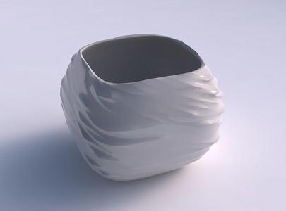 Bowl semi-quadratic with fibers smooth inside