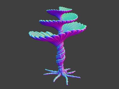 Tabletop plant: "Helix Pteron Plant" (Alien Vegetation 58)