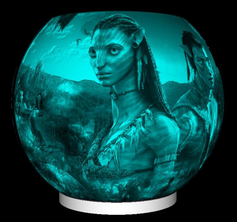 SPHERE NIGHT LIGHT AVATAR LITHOPHANE
