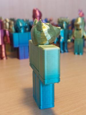 ROBLOX avatar blocky body with bear head