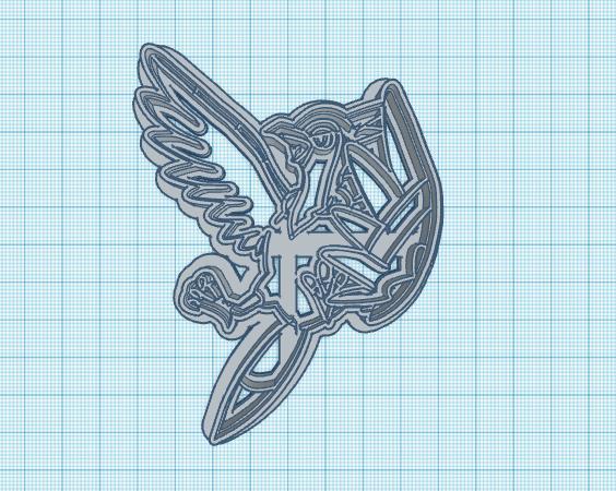 Pokemon: Tranquill Cookie Cutter