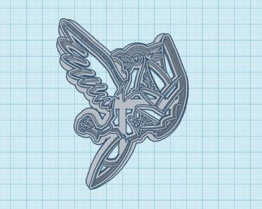 Pokemon: Tranquill Cookie Cutter