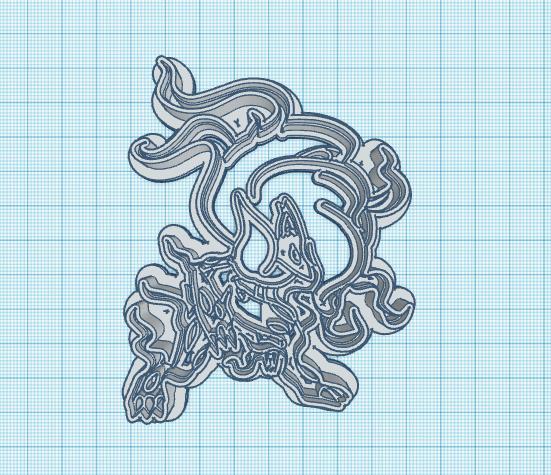 Pokemon: Hisuian Zoroark Cookie Cutter