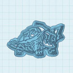 Pokemon: Drednaw Cookie Cutter