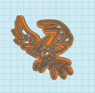 Pokemon: Talonflame Cookie Cutter