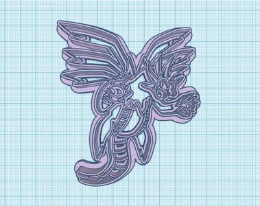Pokemon: Hydreigon Cookie Cutter