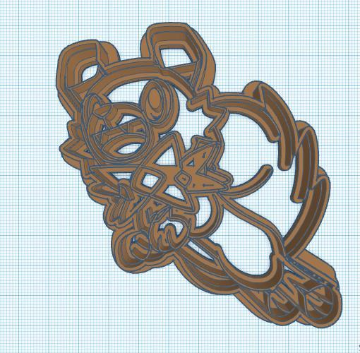 Pokemon: Rockruff Cookie Cutter