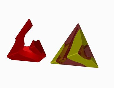 tetrahedron screw-puzzle by George Hart