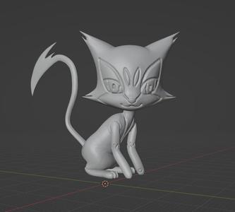 Purrloin (sitting) - pokémon