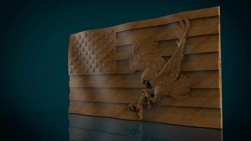 American Flag and Eagle