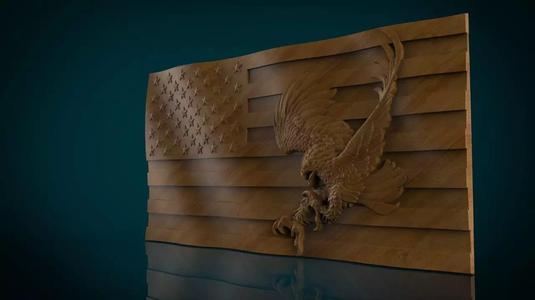 American Flag and Eagle