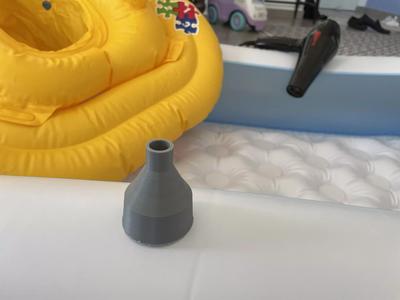 3D Printed Air Pump Head for use with hair dryers