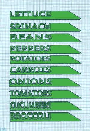 Garden labels