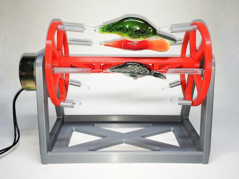 Rotating Fishing Lure Drying Rack