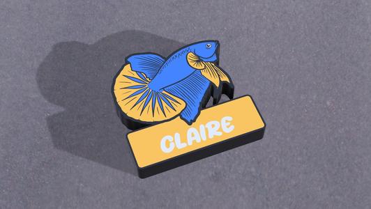 BETTA LIGHT BOX CLAIRE NAME