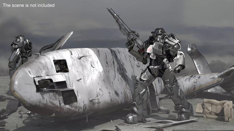 Fallout Combat Infantry Armor Walking for 3D Print