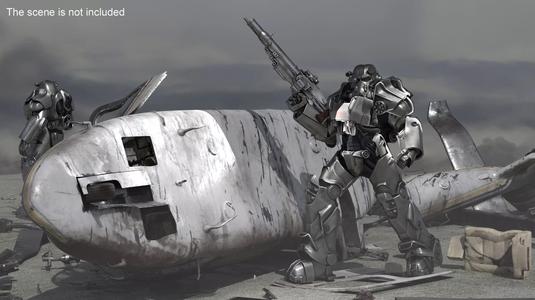 Fallout Combat Infantry Armor Walking for 3D Print