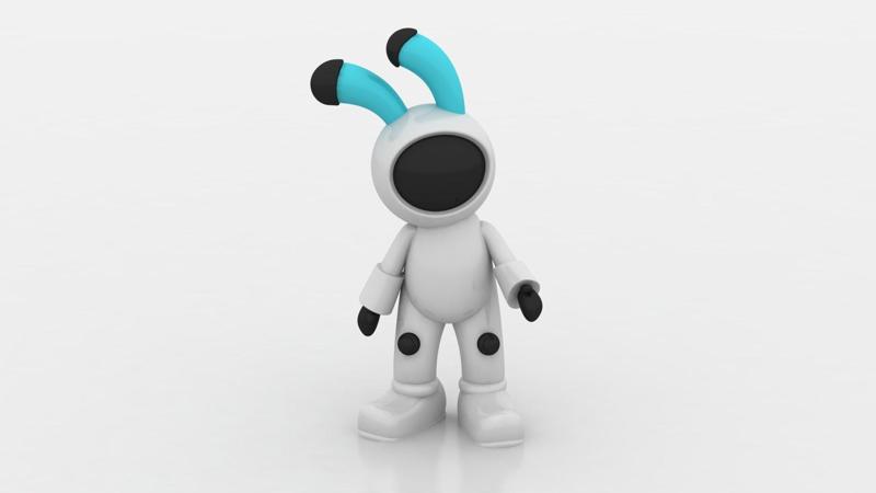 BUNNY ROBOT TOY 3D PRINTABLE MODEL
