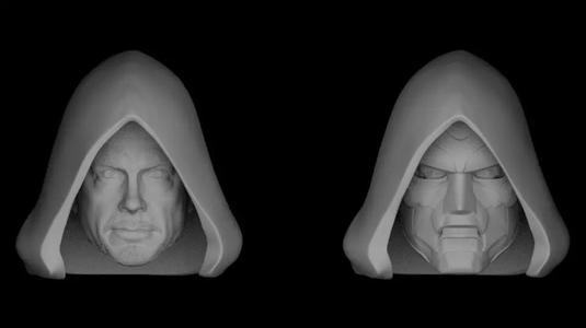 DR DOOM ROBERT DOWNEY JR HEAD SCULPT