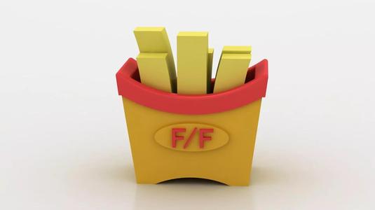 FRENCH FRIES TOY 3D PRINTABLE MODEL