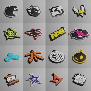 Esports Teams Logos KeyRing Pack