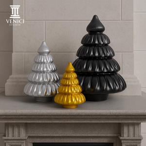 Puffy Christmas Tree Set STL - Print in Place