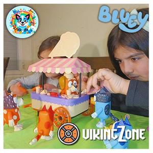 Fun comes to Bluey's world with this awesome ice cream cart set! 🍦🎉