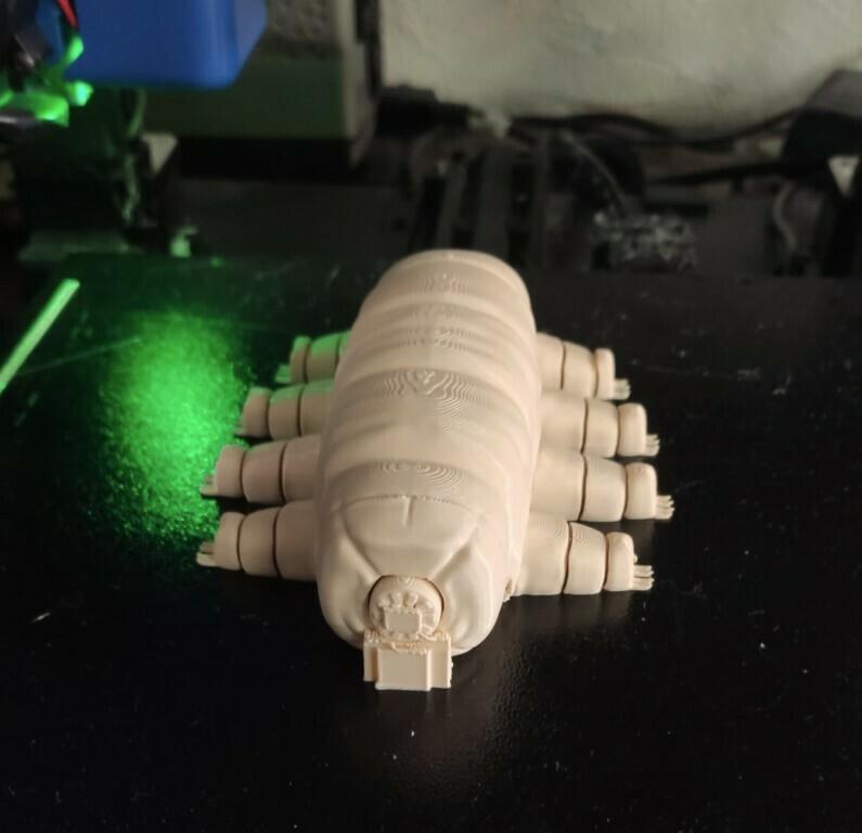 Printed in Place Tardigrade - No water marks