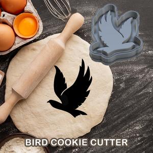 Bird cookie cutter pastry dough biscuit sugar food