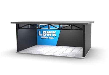GARAGE LIBERTY WALK - DIORAMA 1/64