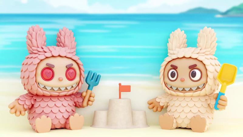 Labubu Beach Set DADA BABA Sandcastle Pop Mart Printable