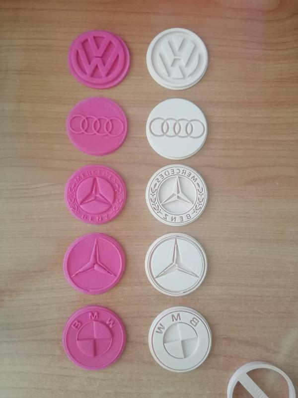 Set car brands stamps