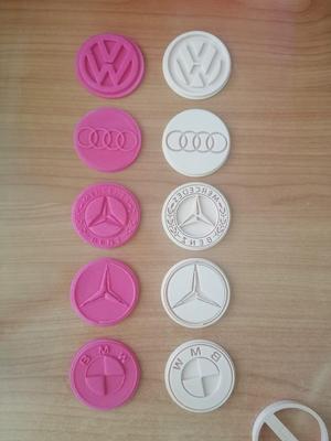 Set car brands stamps